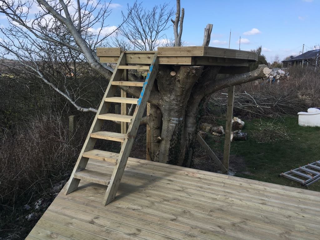 Timber Decking with lookout